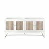 James Martin Vanities Athens 72in Double Vanity Cabinet, Glossy White E645-V72-GW